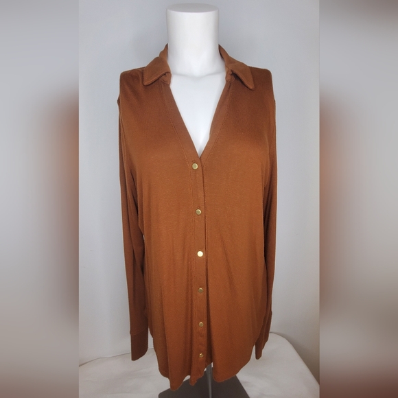 Worthington Tops - Worthington Size M Blouse Button Down Long Sleeves